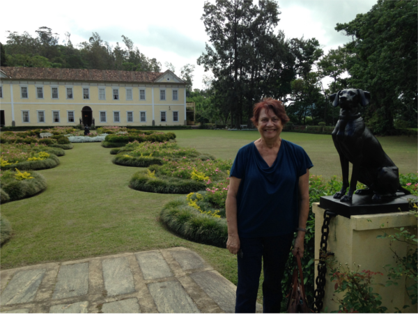 Ao fundo a sede da fazenda que pertenceu aos Barões do Campo Belo, avós de Eufrásia.